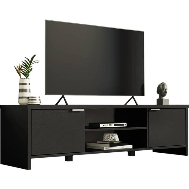 (White) Madesa TV Stand Cabinet for TVs up to 65 Inches