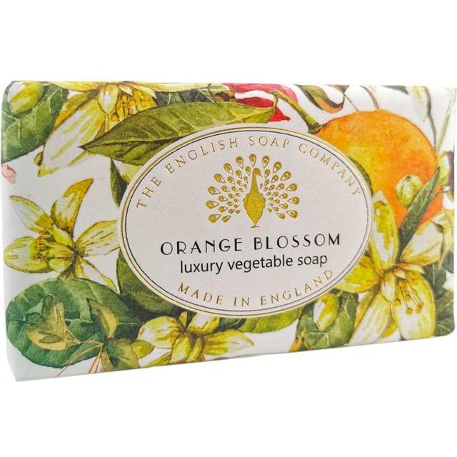 English soap company orange blossom wrapped soap bar 200g scented bath gift idea