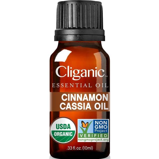 Cliganic 100% Pure Organic Cinnamon Cassia Oil 0.3 fl oz