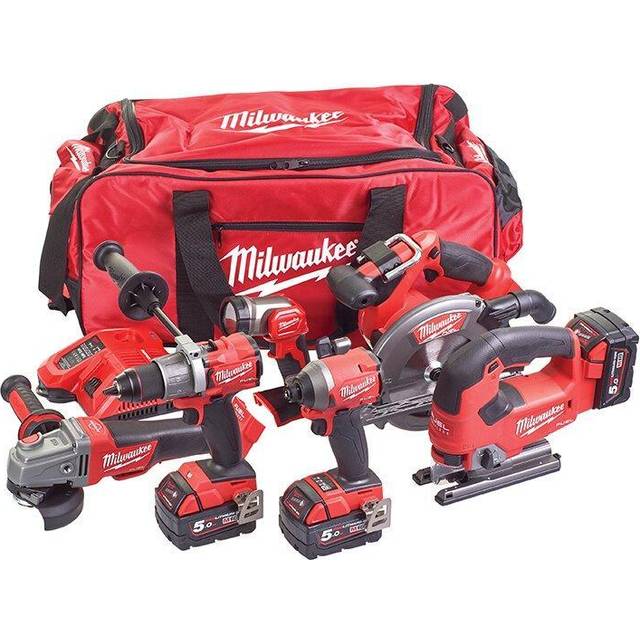 Milwaukee M18FPP6D2-503B M18 FUEL 6 Piece Cordless Tool Kit