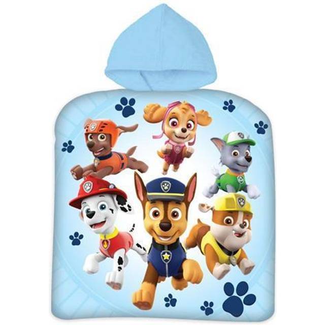 Licens Badeponcho Børnehåndklæde Paw Patrol 50x100 cm 100% Bomuld