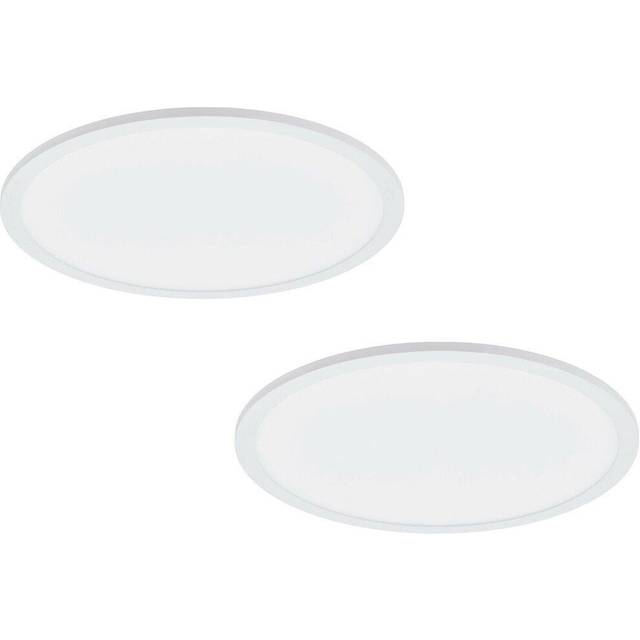 2 PACK 450mm Modern Ceiling Light White Slim Round Low Profile 28W LED 4000K