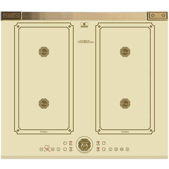 Kaiser Art Deco 59cm Ivory Induction Hob | Free Zone Electric Cooktop