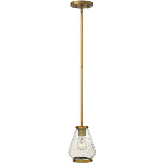 Elstead - Hinkley Finley Mini Dome Pendant Light 1x E27 Brushed Bronze