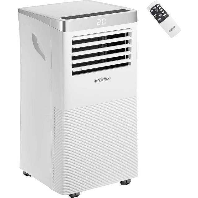 MONZANA® Portable Air Conditioner 4-in-1 with Remote Control, Exhaust Hose, 7000 BTU, Sleep Mode, Cooling System & Dehumidifier