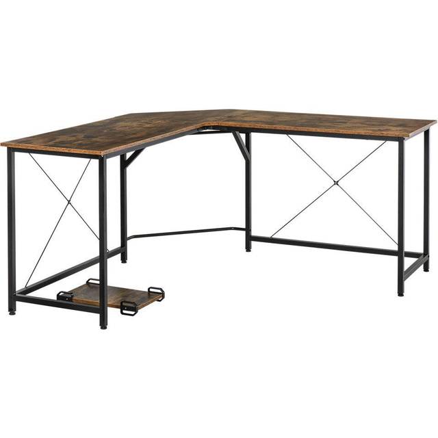 Corner Gaming Desk L-Shape Computer PC Workstation Home Office Three Worktop Writing Table 150 x 150 x 75 cm - CARTER | TJ Hughes
