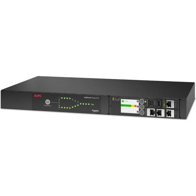 APC NetShelter Rack Automatic Transfer Rack-mountable Managed Switch - Black