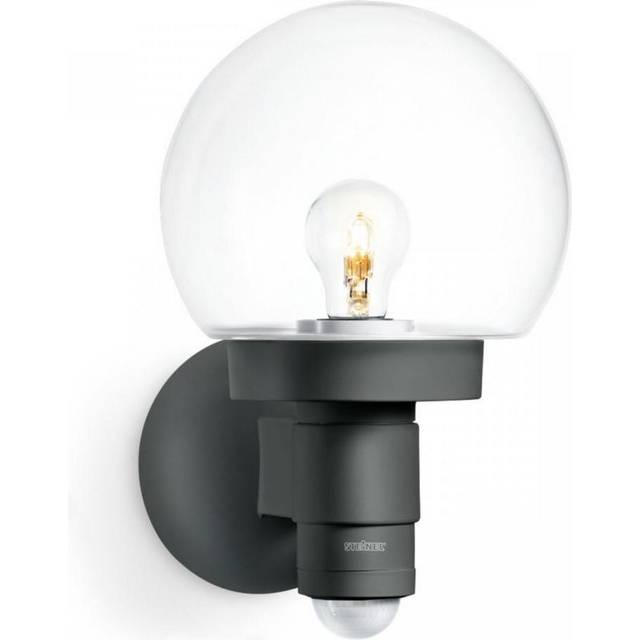 Classic Outdoor Globe Wall Light L 115 S Motion Sensor Soft Light Start Manual Override E27 - Anthracite (33cm H X 21.5cm W X 25.7cm D)