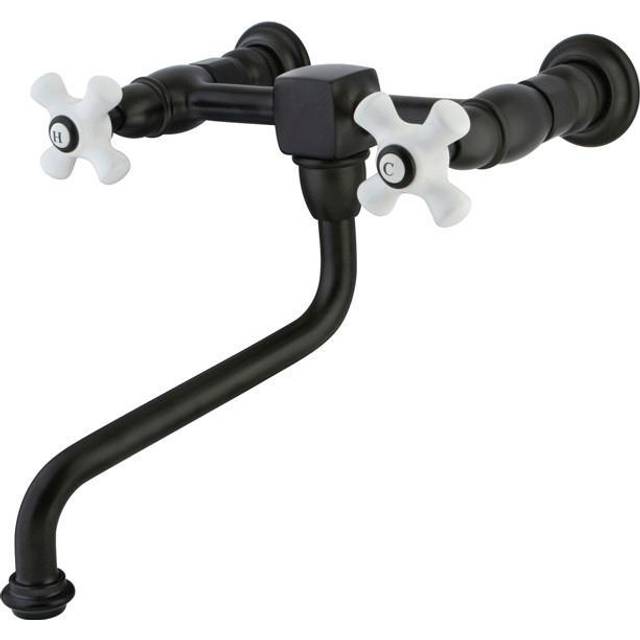 Kingston Brass KS1215PX Wall Mount Bathroom Faucet  Oil Rubbed Bronze