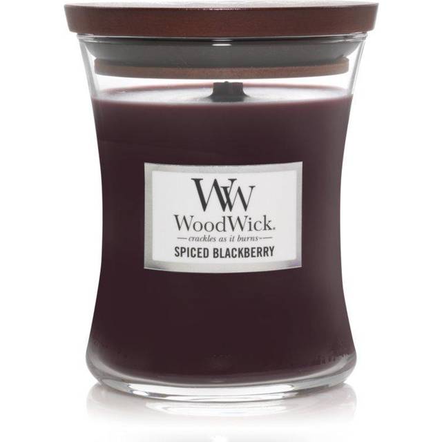 Medium Hourglass Scented Candle with Pluswick Innovation, Spiced Blackberry