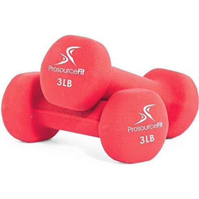 ProsourceFit Neopren hantel belagd för halkfritt grepp, 1,4 kg