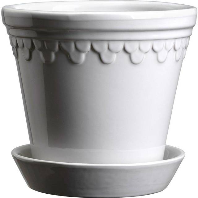 Bergs Potter Köpenhamn kruka glaserad Ø25 cm Mineral White