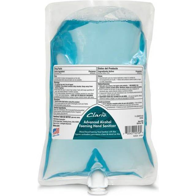 Betco BET7952900 33.8 fl oz Hand Sanitizer Foam Refill - Citrus Scent