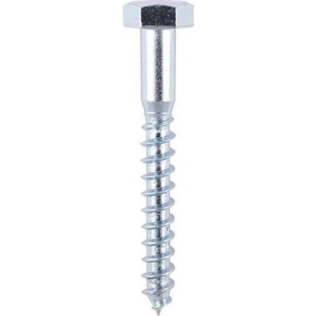Coach Screw bzp 10 x 130mm Box Qty 50 - Timco
