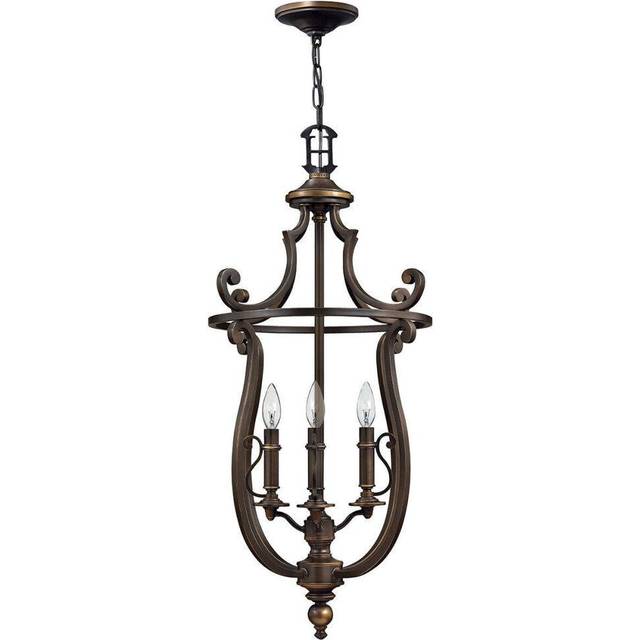 4 Bulb Chandelier Hanging Pendant LIght Olde Bronze LED E14 60W Bulb