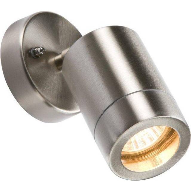 KnightsBridge Adjustable IP65 Lightweight Stainless Steel Indoor Outdoor Single Wall Light
