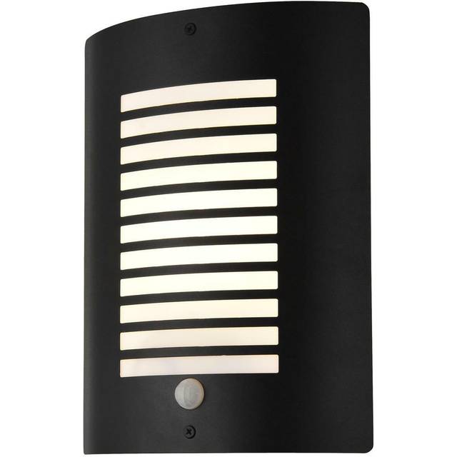 Zink SIGMA Outdoor Slatted Wall Lantern with PIR Black