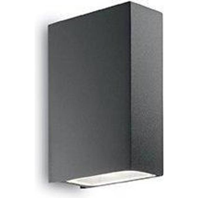 Ideal Lux Tetris-2 - 2 Light Outdoor Up Down Wall Light Anthracite IP44, G9