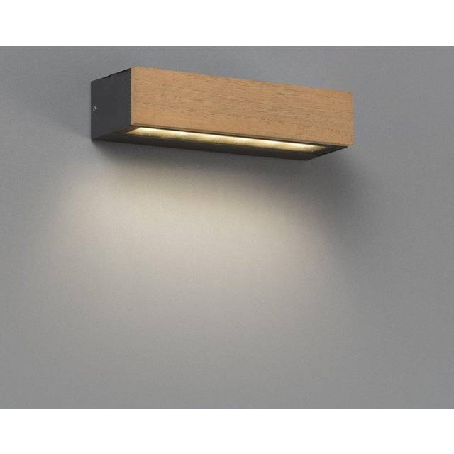 Faro Lako Led Outdoor Wood Wall Lamp IP65
