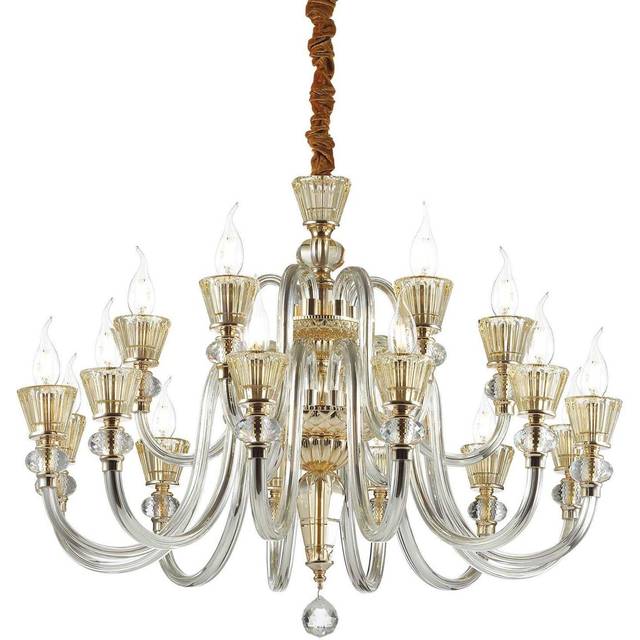 Ideal Lux - Strauss - 18 Light Chandelier Rose Gold Finish, E14