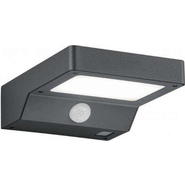 Reality - Trio Fomosa Modern Outdoor Down Wall Lamp Anthracite 3000K IP44 with pir