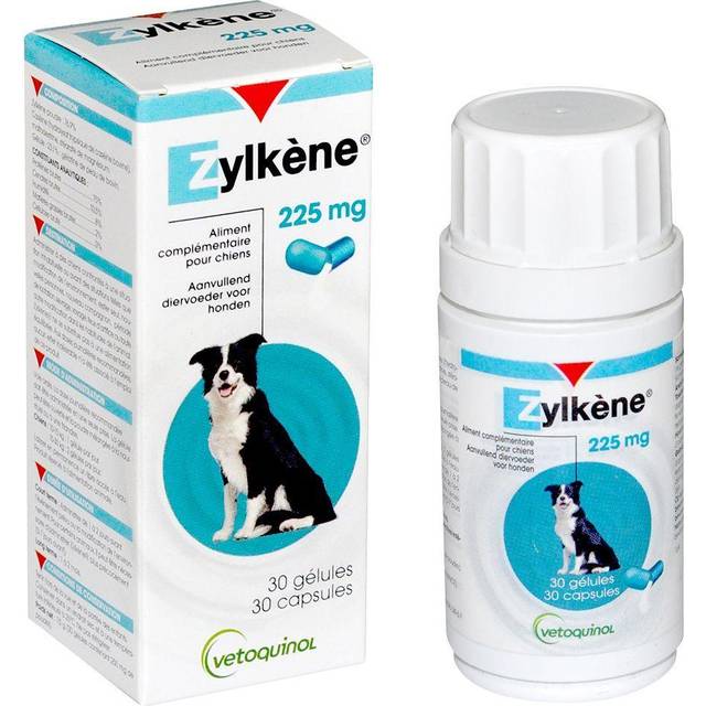 Zylkene Kapslar 225 mg för hund (10 - 30 kg) (30 st). Förpackning: 30 kapslar