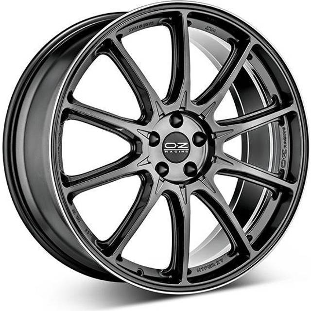 OZ Racing HyperXT HLT Alloy Wheels In Star Graphite Diamond Lip Set Of 4 - 20x9.5 Inch ET66 5x130 PCD, Graphite