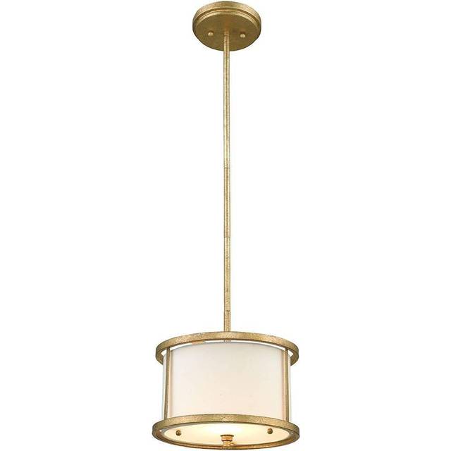 Lemuria - 1 Light Round Ceiling Mini Duo-Mount Pendant Gold, E27 - Elstead