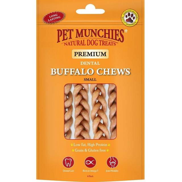 Pet Munchies Buffalo Dental Dog Chew (Pack Of 4)