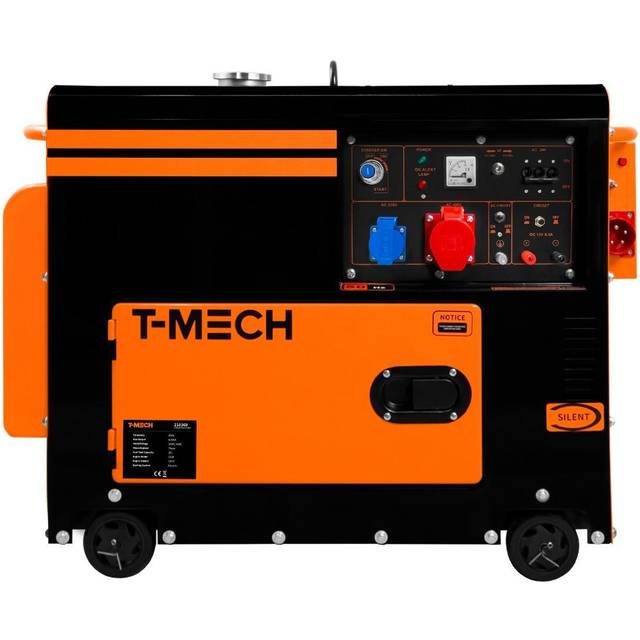 T-mech Portable Silent Diesel Generator Three Phase 400v