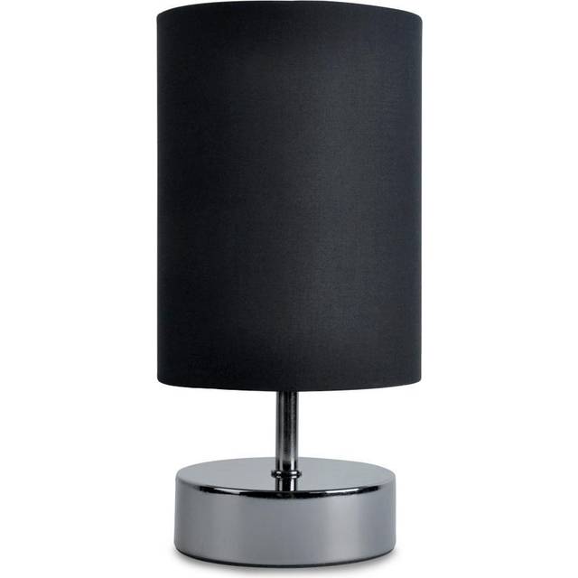 Touch table lamp bedside bedroom dimmable dimmer light black lampshade shade