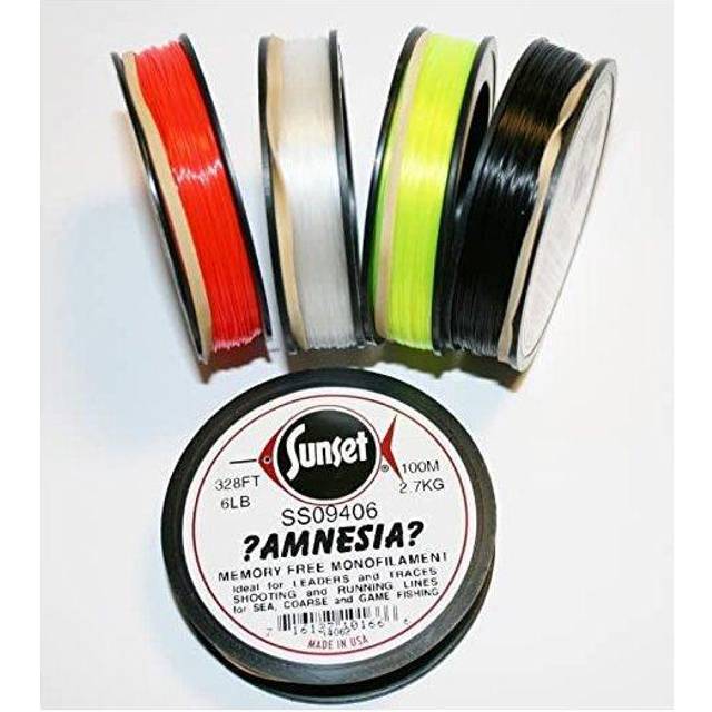 (Clear, 40lb - 100m) Sunset Amnesia Memory Free Fishing Line / Mono