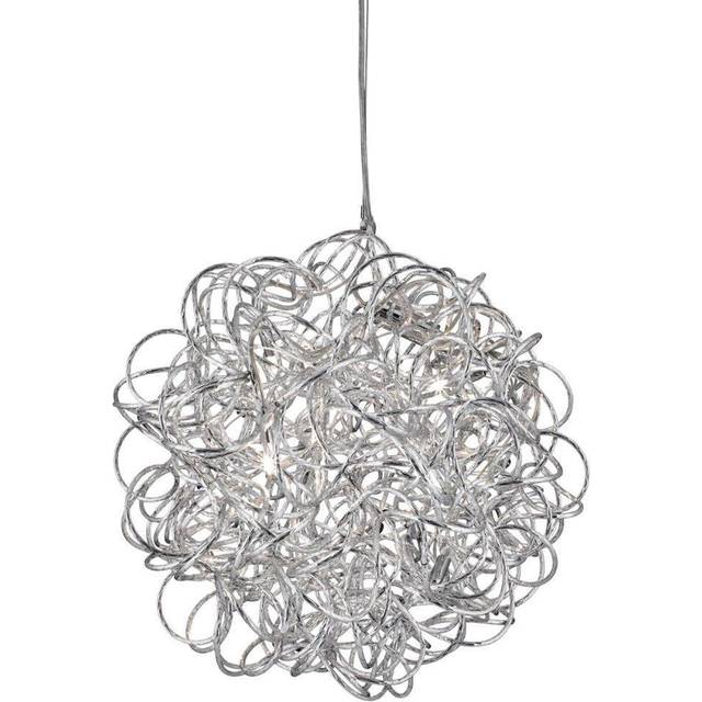 Tangled Aluminium 6 Light Ceiling Pendant