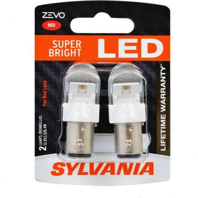 Sylvania Zevo Led Light 1157 Red Two Bulbs Rear Turn Signal Replace Upgrade Lamp