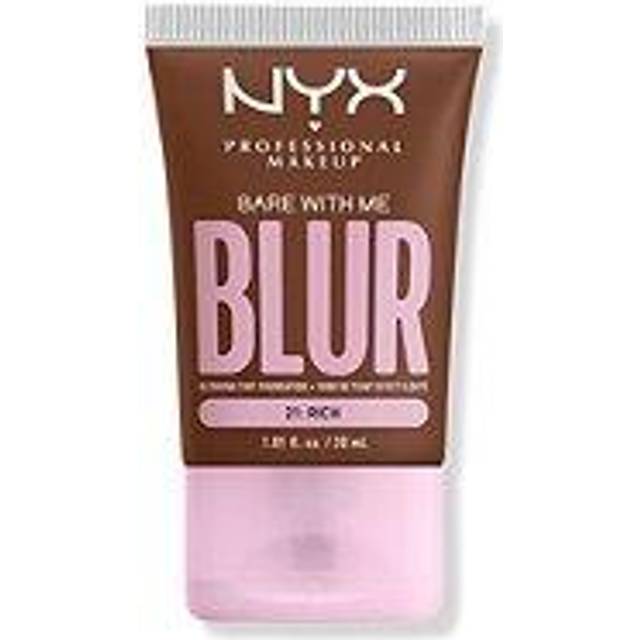 NYX Professional Makeup Mjukgörande foundation med medelhög täckning och matt finish, upp till 12 timmars vård och fukt, med niacinamider, bar med mig, färg: Rich, 1 x 30 ml