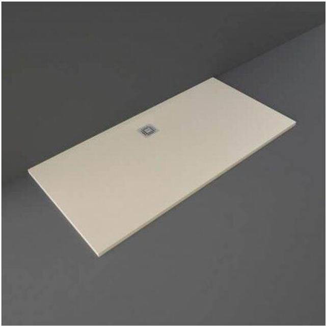 RAK Ceramics Feeling Rectangular Bathtub Replacement Shower Tray | Cappuccino | Stainless Steel | 1700mm x 900mm