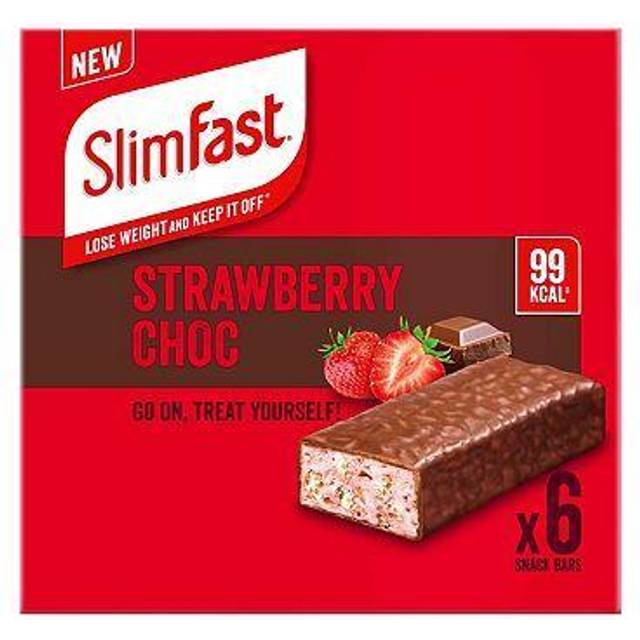 Slimfast Core Snack Bar Strawberry Choc 150Ge (6 x 25g)