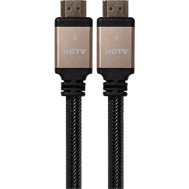 Maplin HDMI to HDMI 4K Ultra HD Cable with Gold Connectors - Black, 15m