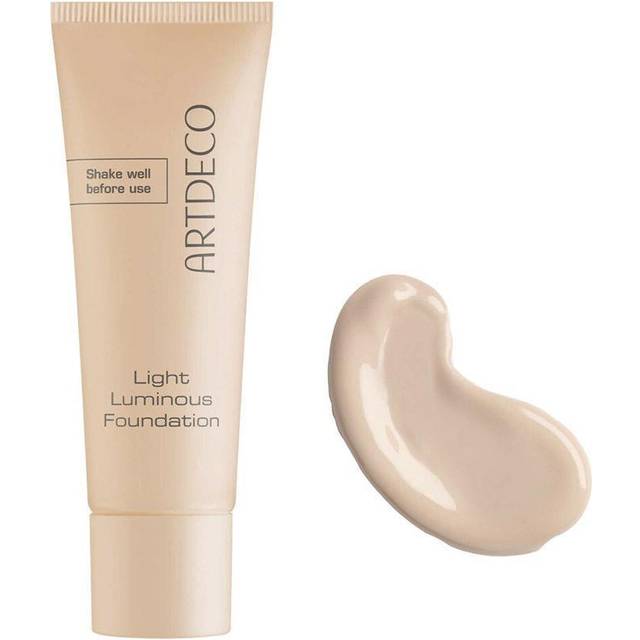 ARTDECO Light Luminous Foundation – lätt flytande foundation med naturlig finish och blått ljusskydd – 1 x 25 ml