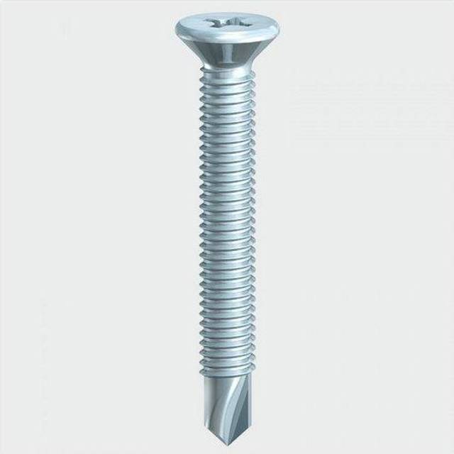 TIMCO Window Fabrication Screws Countersunk PH Metric Thread Self-Drilling Point Zinc - M4 x 38