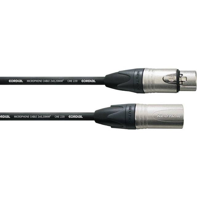 Cordial CXM 10 FM-BK Mikrofonkabel Neutrik XLR male/female, 10 Meter schwarz