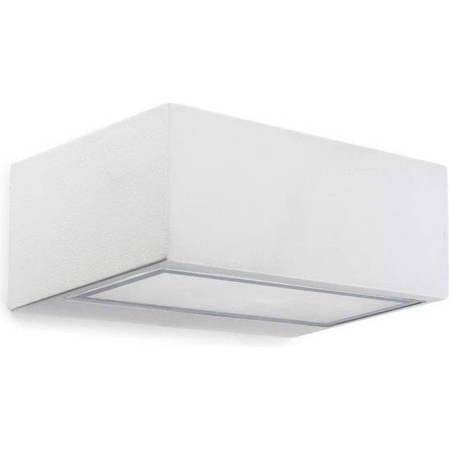 Leds-C4 Nemesis Aluminium - 1 Light Outdoor Wall Light White IP44