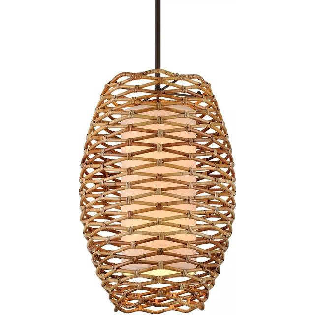 Hudson Valley Lighting - Balboa 8 Light Pendant Natural Rattan