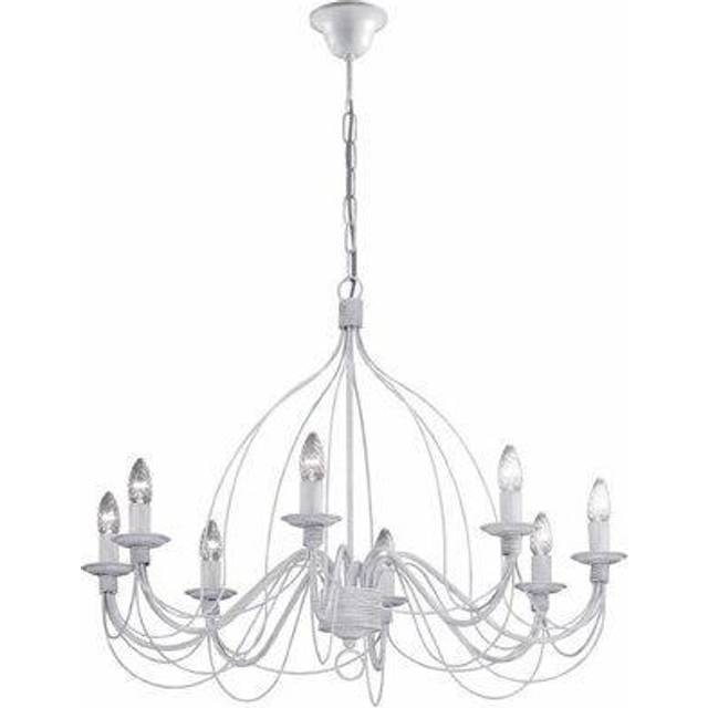 Corte 8 Light Chandelier Rust Brown Finish E14 - One Size
