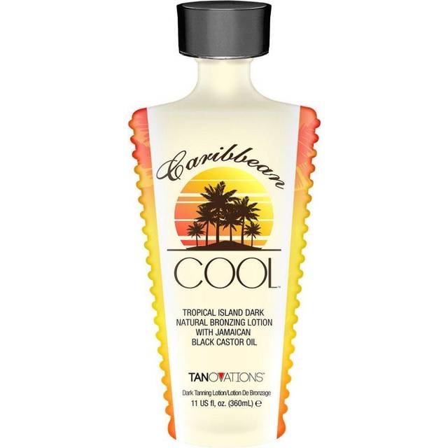 Caribbean Cool, Natural Bronzer, Tanning Lotion with Jamaican Black Castor Oil 11 Ounce.