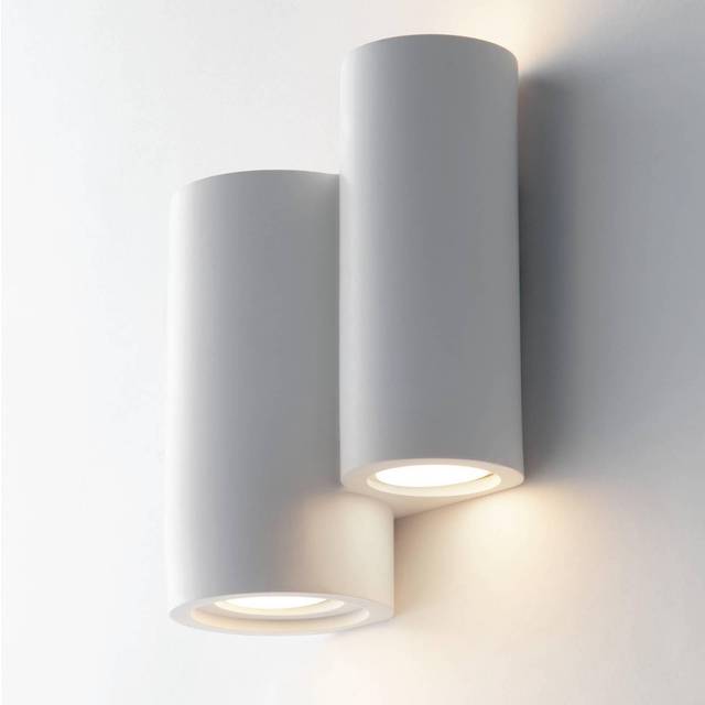 Fan Europe Banjie Paintable Plaster Wall Lamp White, GU10 - FAN-I-BANJIE-AP4