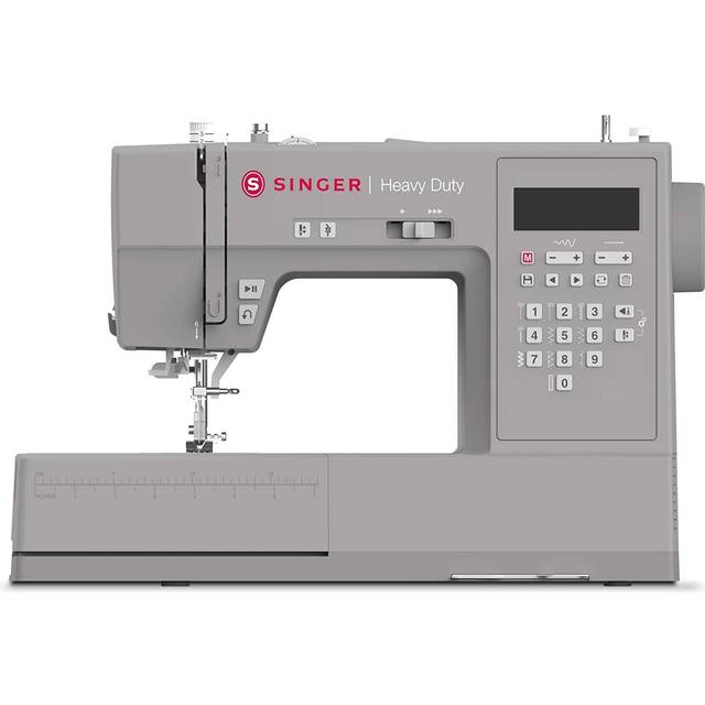 SINGER HD6705C, Grå, Halvautomatisk symaskin, Sy, LED, Knappar, Elektrisk