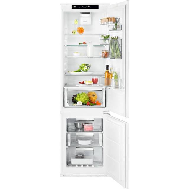 AEG 8000 MultiSpace SCE819E5TS - Kylskåp/frys - bottenfrysskåp - inbyggd - fördjupning - bredd: 56 cm - djup: 55 cm - höjd: 189.4 cm - 269 liter - Kl