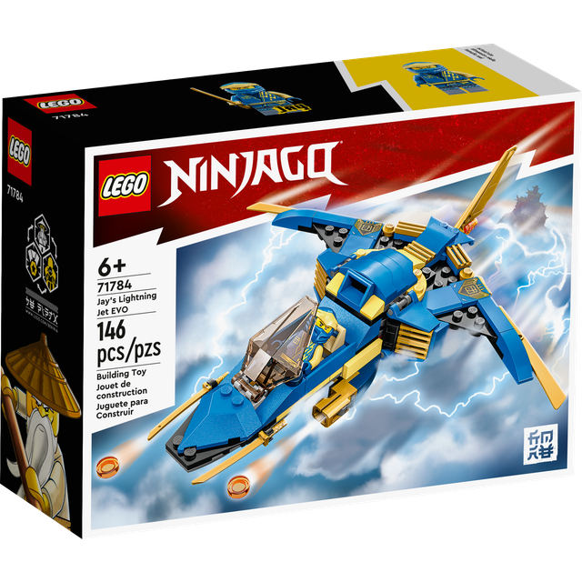 LEGO 71784 NINJAGO Jays Lightning Jet EVO Upgradable Toy Plane