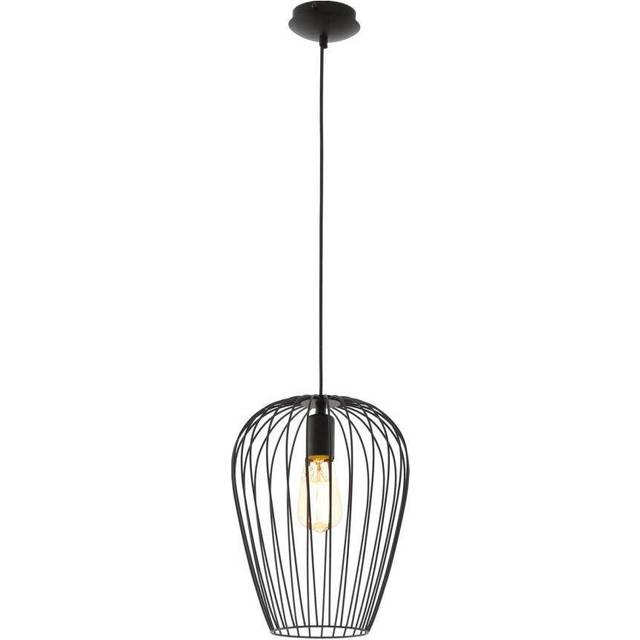 Hanging Ceiling Pendant Light Black Wire Cage 1 x 60W E27 Hallway Feature Lamp